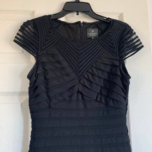 Adrianna Papell Black Tiered Cocktail Dress - Sz 4